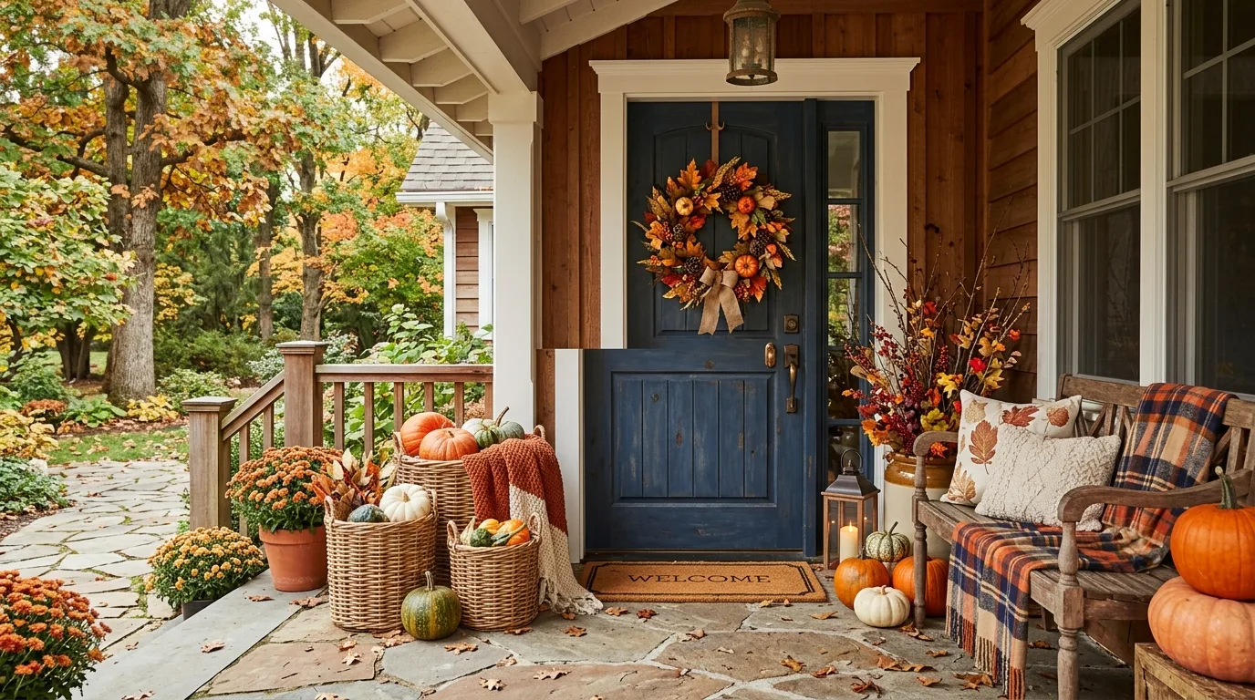 Bring in branches and dried stems for natural movement inspiration for a fall home interior.